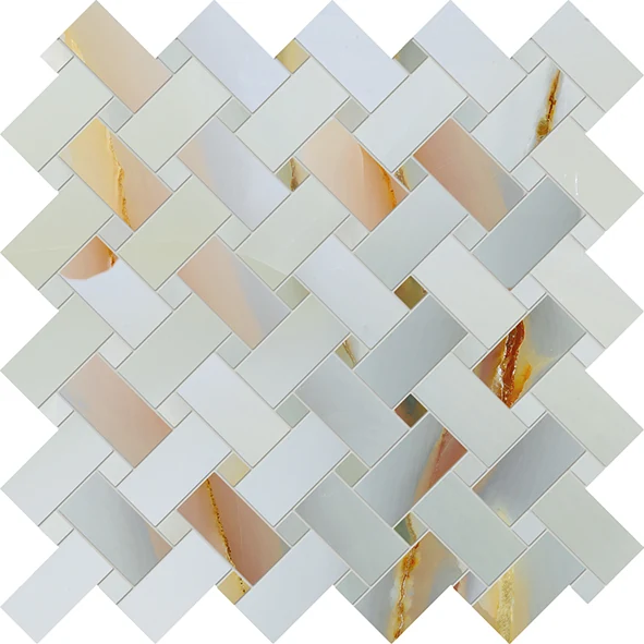 Emil Tele Di Marmo Pure Onyx Intrecci Onyx Turchese Lappato 30x30 см