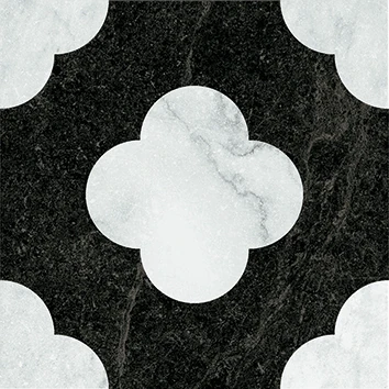 Керамогранит Dandy Pin Black_White 18.6x18.6