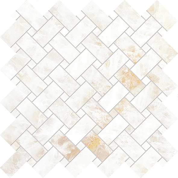 Emil Tele Di Marmo Precious Intrecci Crystal White Lappato 30x30 см