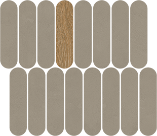 Mosaico Rockaway Gris R10 27x31