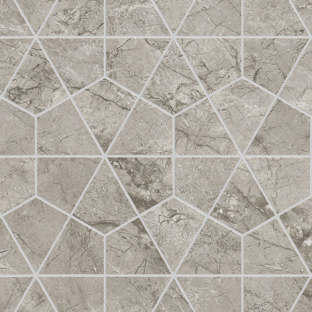 Керамогранит Marvel Meraviglia Silver Majestic Hexagon Lappato 40.3×46.6