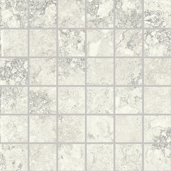 Provenza Unique Travertine Mosaico 50 X 50 Ancient White Naturale 30x30 см
