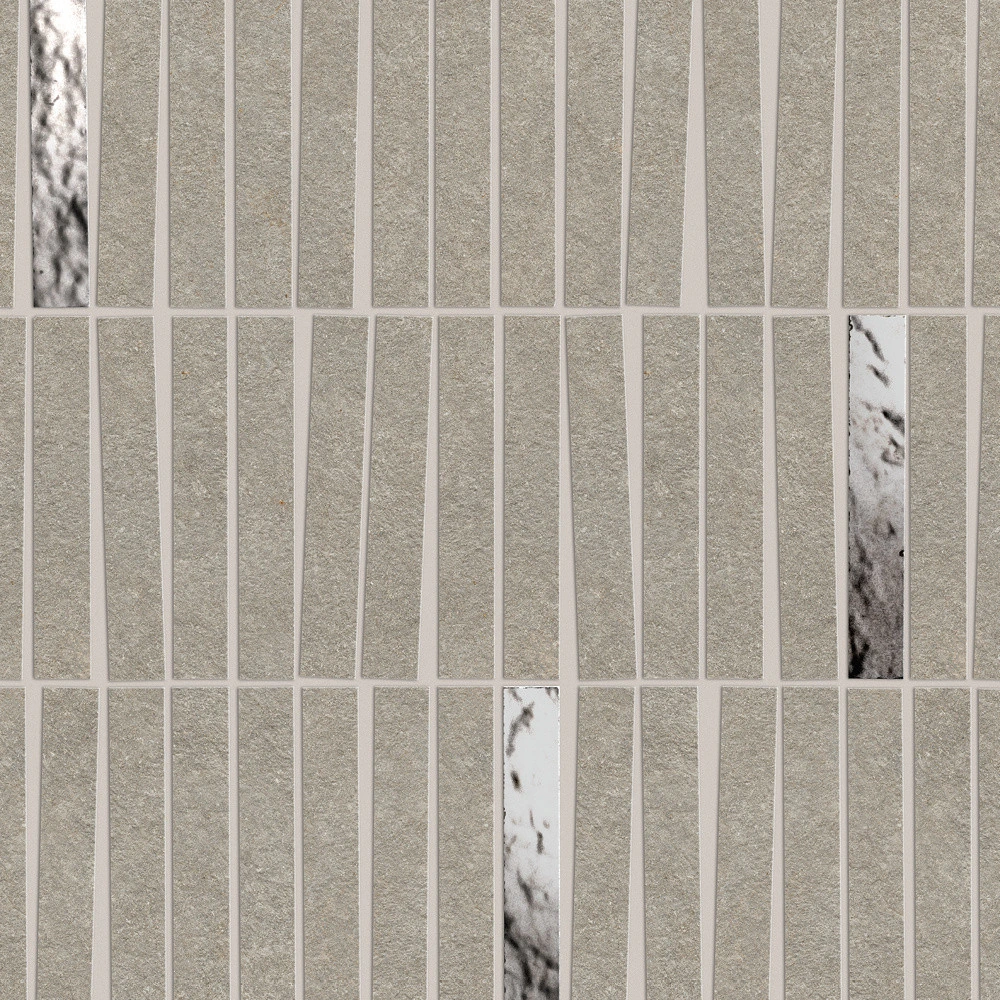 Мозаика Boost Mineral Grey Mosaico Domino Lux 35×29.2
