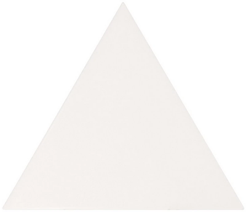 SCALE Triangolo White Matt 10.8x12.4