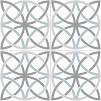 Плитка Nice Ker Chic Bosham White 45.2x45.2 / Ниче Кэр Чик Бошам Уайт 45.2x45.2 (NKR_CH_B_WH_DP)