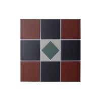 Topcer Victorian designs and borders Мозаика керамическая сетка 30х30 см, цвет: красный, зелёный, серый