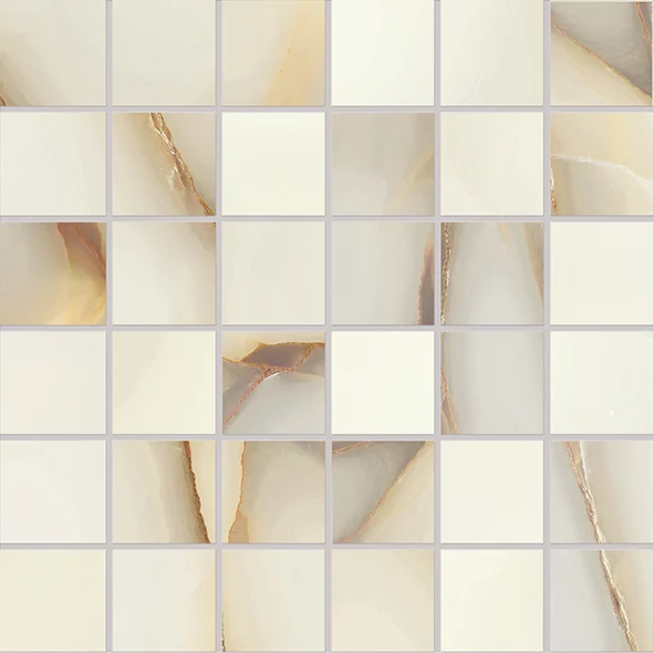 Emil Tele Di Marmo Pure Onyx Mosaico 50 X 50 Onyx Perla Lappato 30x30 см