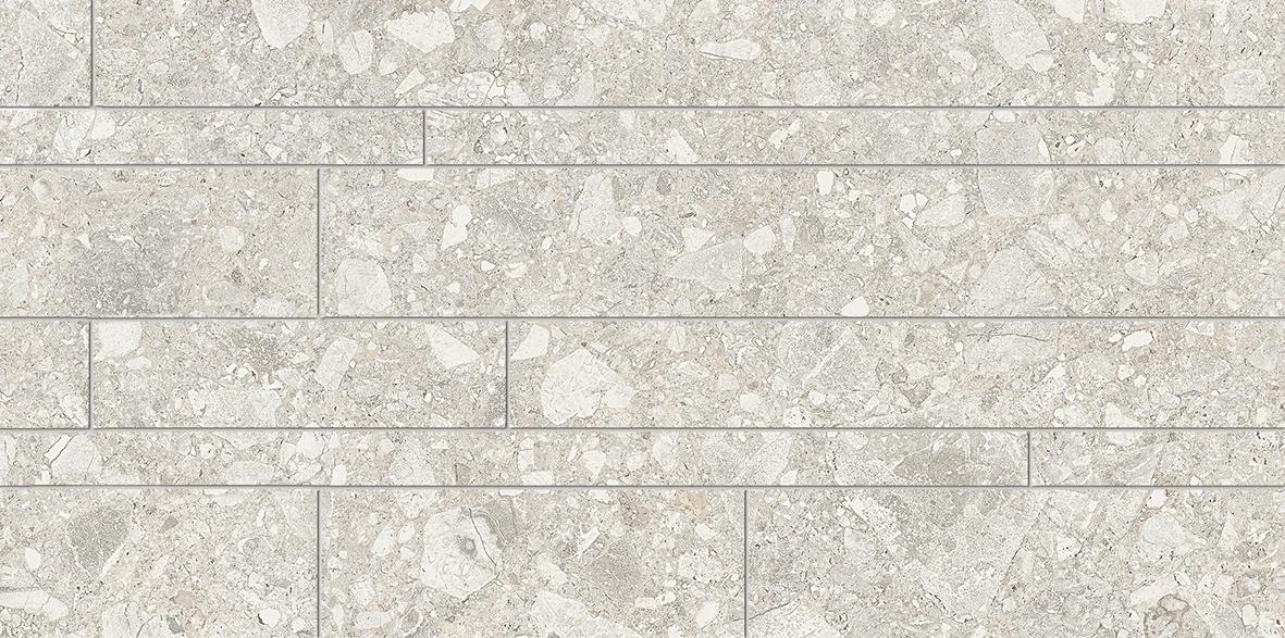 Ergon Lombarda Listelli Sfalsati Bianco Naturale 30x60 см