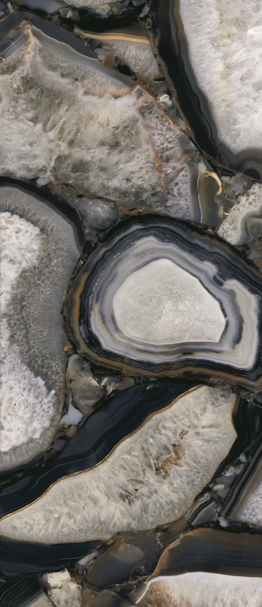 Emil Tele Di Marmo Precious Agate Black Lappato 120x278 см