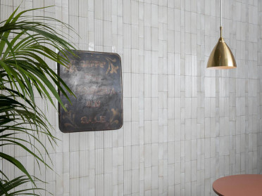 Керамогранит Rice Bianco dec Leaf lux (M96T) 5x15 от Marazzi Italy (Италия)