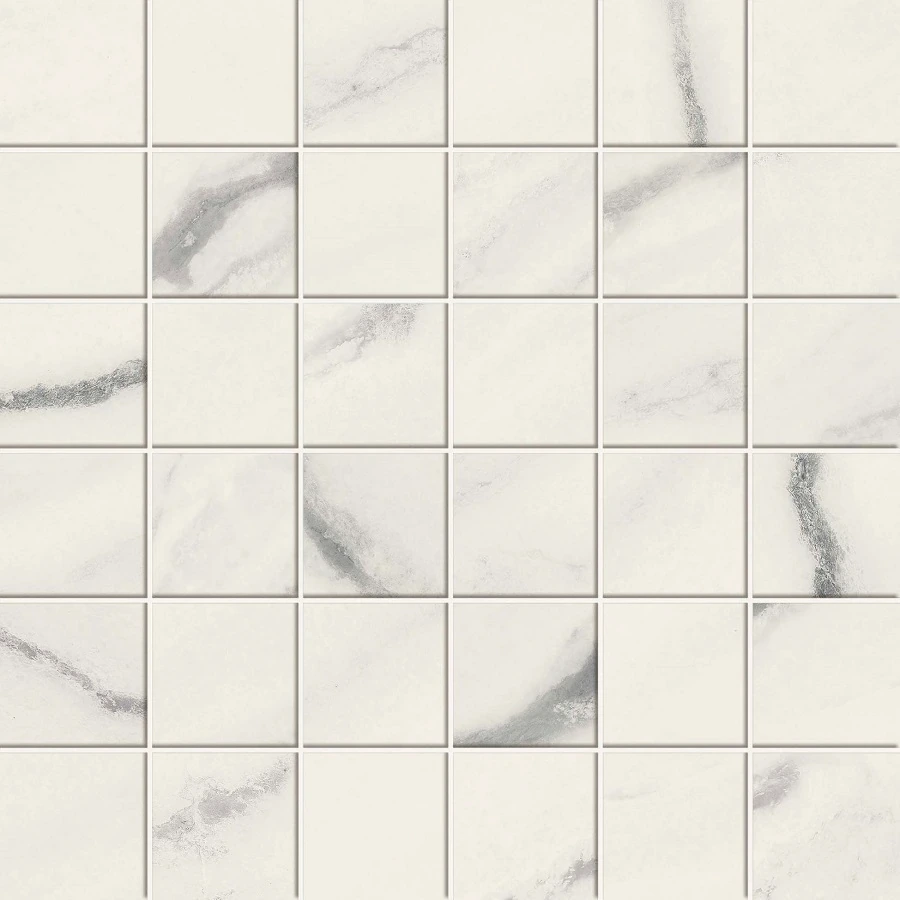 Мозаика Forte dei Marmi Panda White Mosaic Лаппатированная 30×30