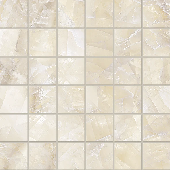 Emil Tele Di Marmo Lumia Mosaico 50 X 50 Ivory Gioiello Silktech 30x30 см