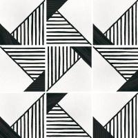Керамогранит CAPRICE ORIGAMI B&W 20x20 Equipe Ceramicas