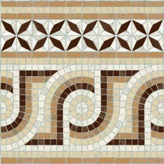 Cenefa Nola Marron 43.5x43.5