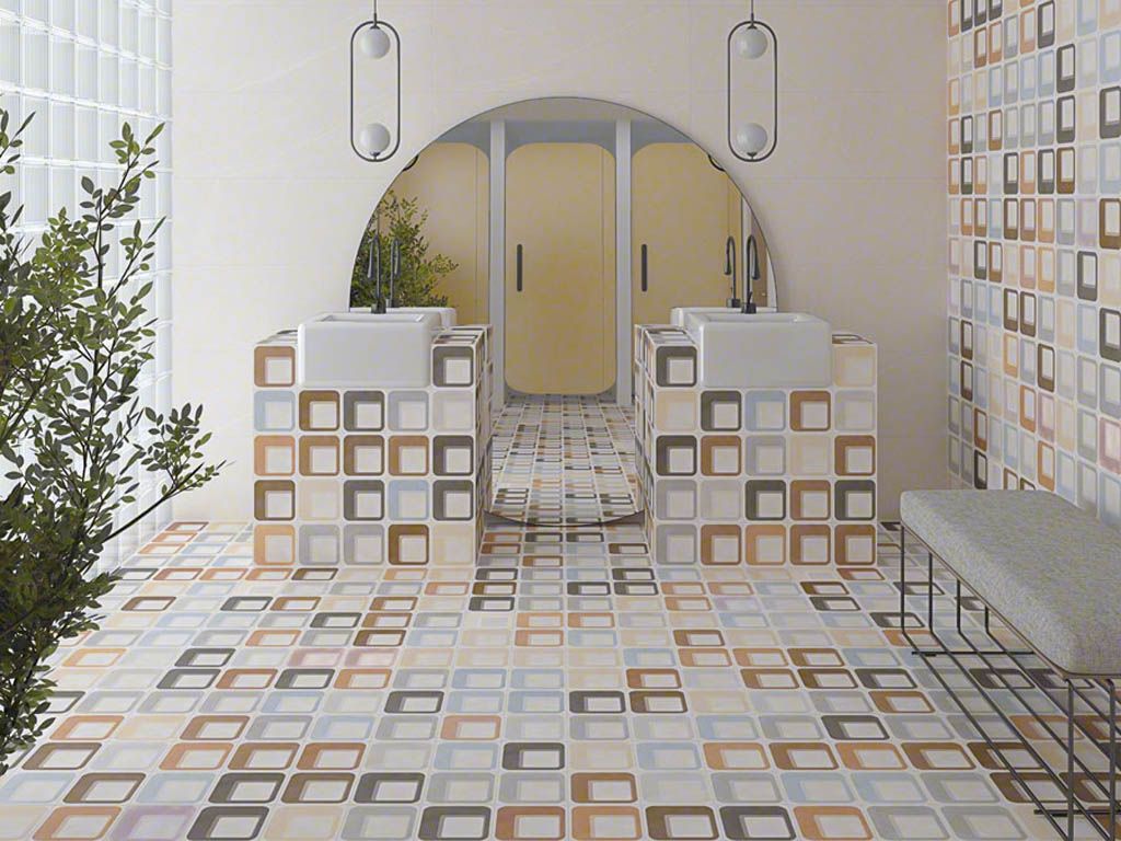 Керамогранит Pop Tile Sixties-R Ambar 15x15 от Vives Ceramica (Испания)