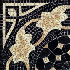 Cantonera Laertes Negro 43.5x43.5