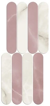 Мозаика Symphonyx Crystal Rose Mosaic Ellipse Polished 56×23.5