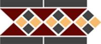 Бордюр Border LISBON with 1 strip (Tr.20, Dots 14+21, Strips 14) 28x15 от TopCer (Португалия)