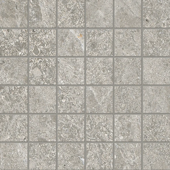 Ergon Matera Stone Neutra Mosaico 50 X 50 Dark Grey Silktech 30x30 см