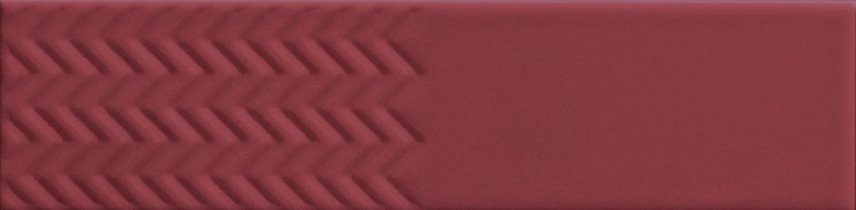 Керамическая плитка Biscuit Waves Bordeaux 5x20