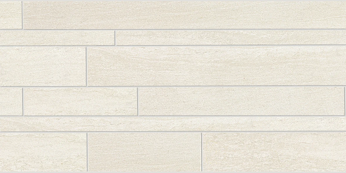 Ergon Stone Project Listelli Sfalsati Controfalda Mix Nat-Lap White 30x60 см
