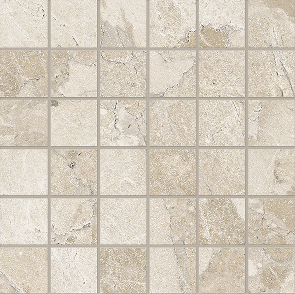 Ergon Matera Stone Sassi Mosaico 50 X 50 Beige Silktech 30x30 см