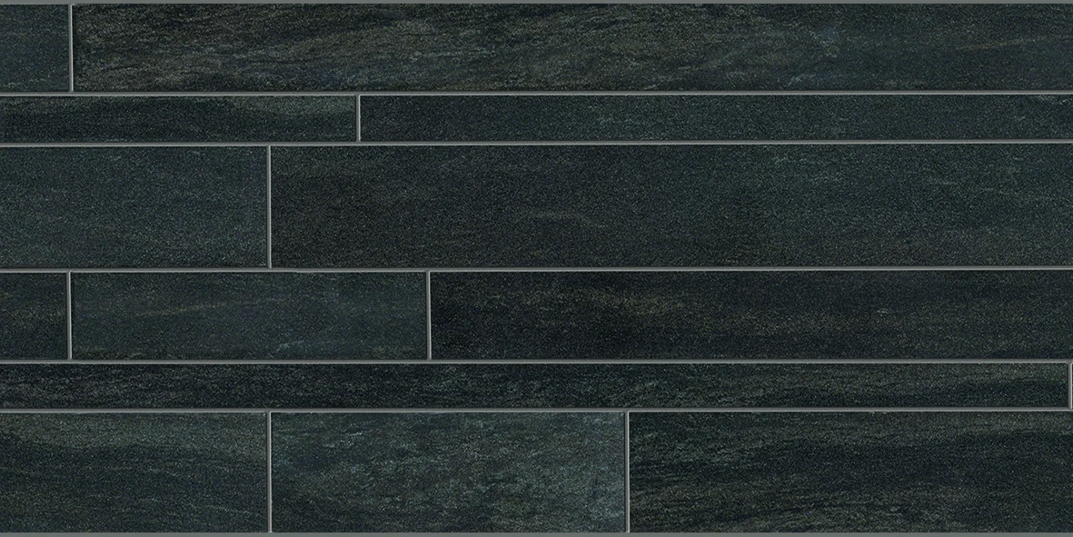 Ergon Stone Project Listelli Sfalsati Controfalda Mix Nat-Lap Black 30x60 см