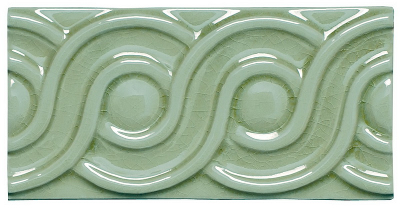 Бордюр MODERNISTA RELIEVE CLASICO C/C VERDE CLARO (ADMO4080) 7.5x15 от ADEX (Испания)