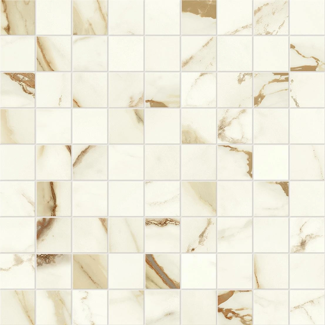 Мозаика Marvel Shine Calacatta Imperiale Mosaico Matte 30×30