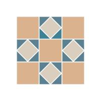 Topcer Victorian designs and borders Мозаика керамическая сетка 30х30 см, цвет: синий, бежевый, серый