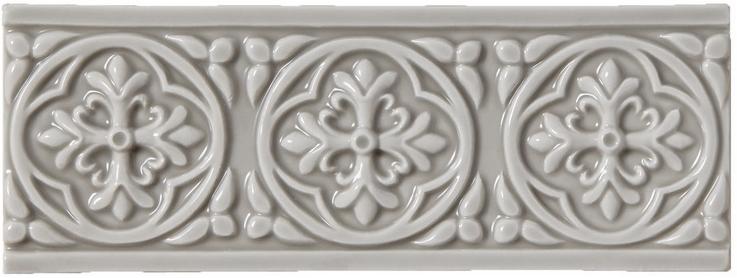 Бордюр STUDIO БОРДЮР RELIEVE PALM BEACH GRAYSTONE (ADST4009) 7.5x19.8 от ADEX (Испания)