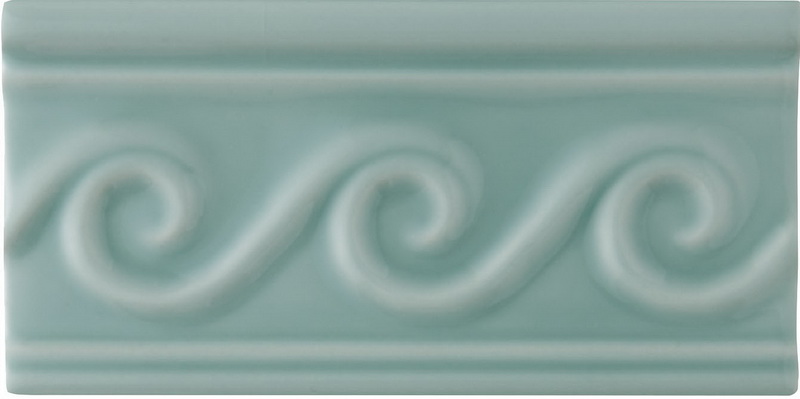 Бордюр NERI RELIEVE OLAS PB SEA GREEN (ADNE4145) 7.5x15 от ADEX (Испания)