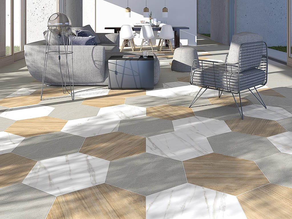 Керамогранит Hexagono Verbier 51.9x59.9 от Vives Ceramica (Испания)