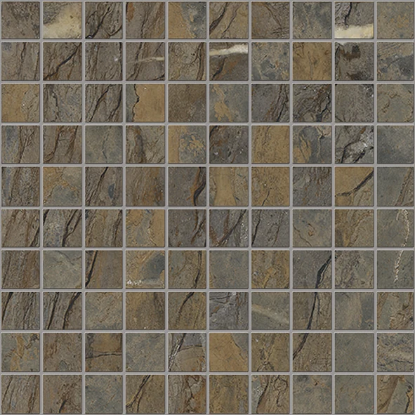Emil Tele Di Marmo Reloaded Mosaico 30 X 30 Fossil Brown Malevich Lappato 30x30 см