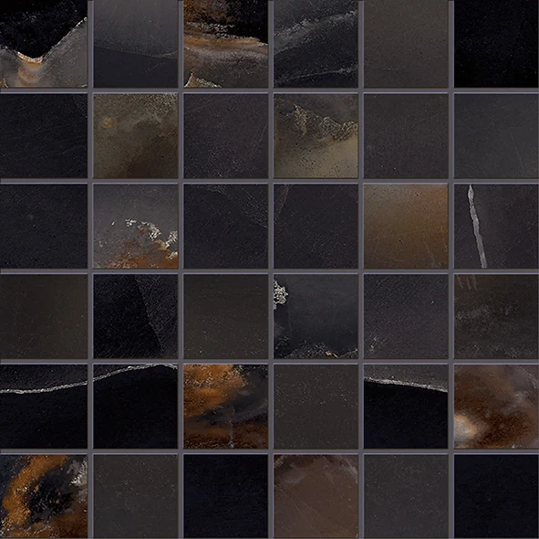 Emil Tele Di Marmo Onyx Mosaico 50 X 50 Onyx Black Silktech 30x30 см