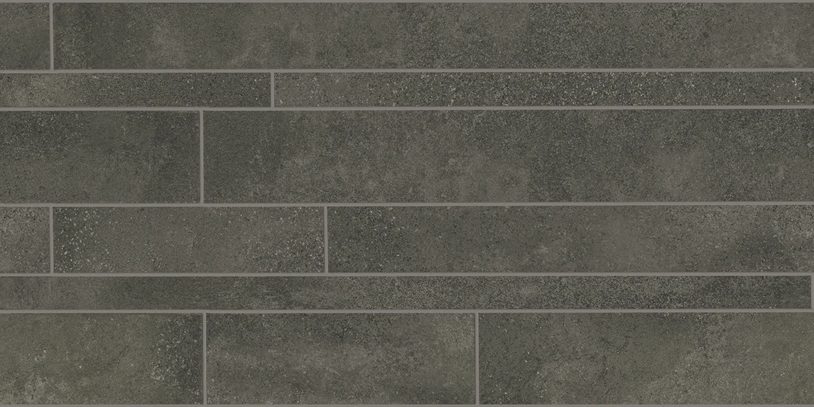 Emil Be-Square Listelli Sfalsati Black Naturale 30x60 см