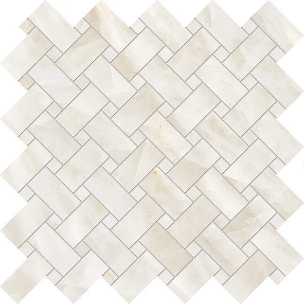 Emil Tele Di Marmo Crystal Intrecci Vitrum White Lappato 30x30 см