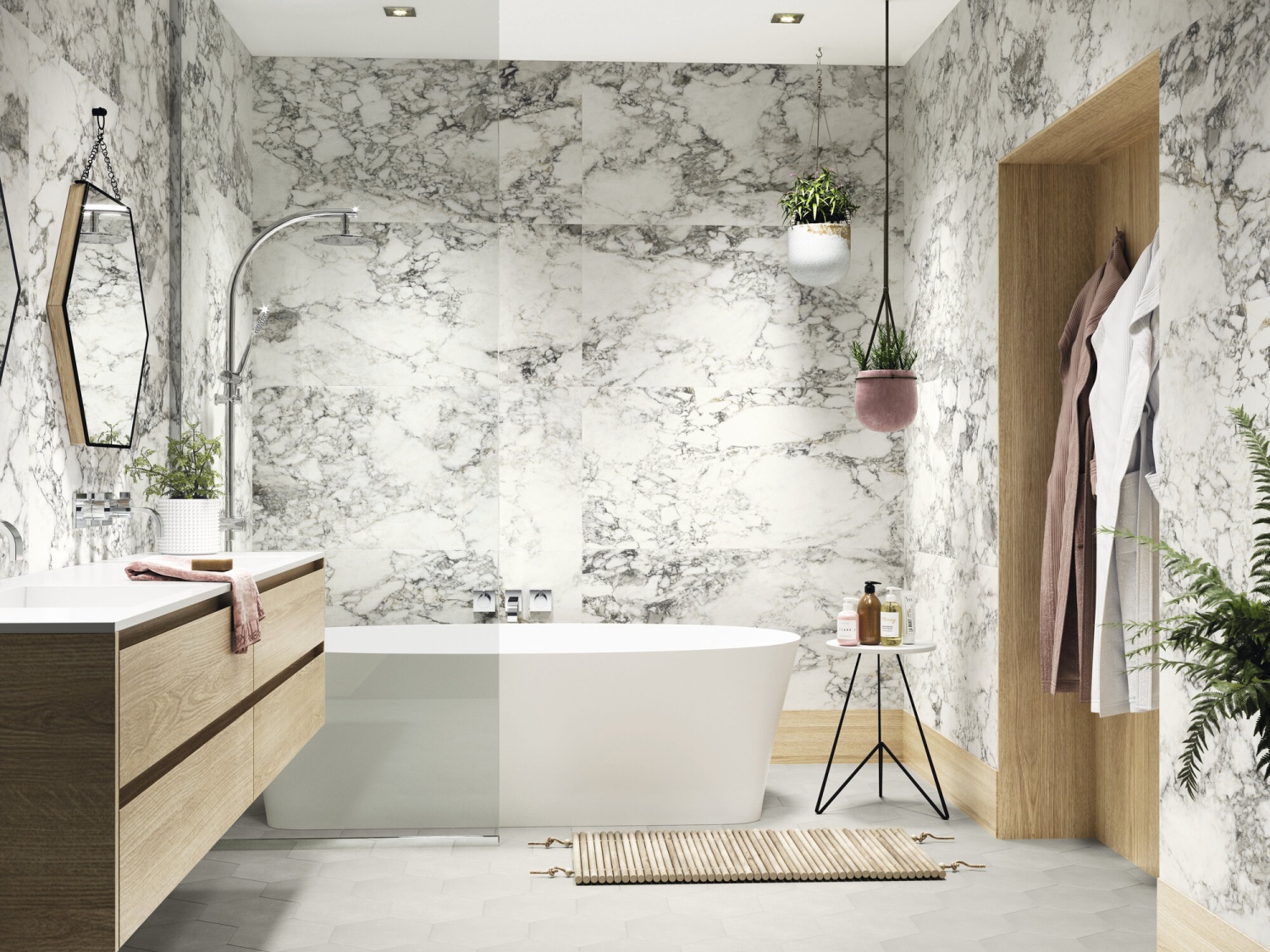 Керамогранит STAVRO WHITE MATT RECT 60X120 (Испания)
