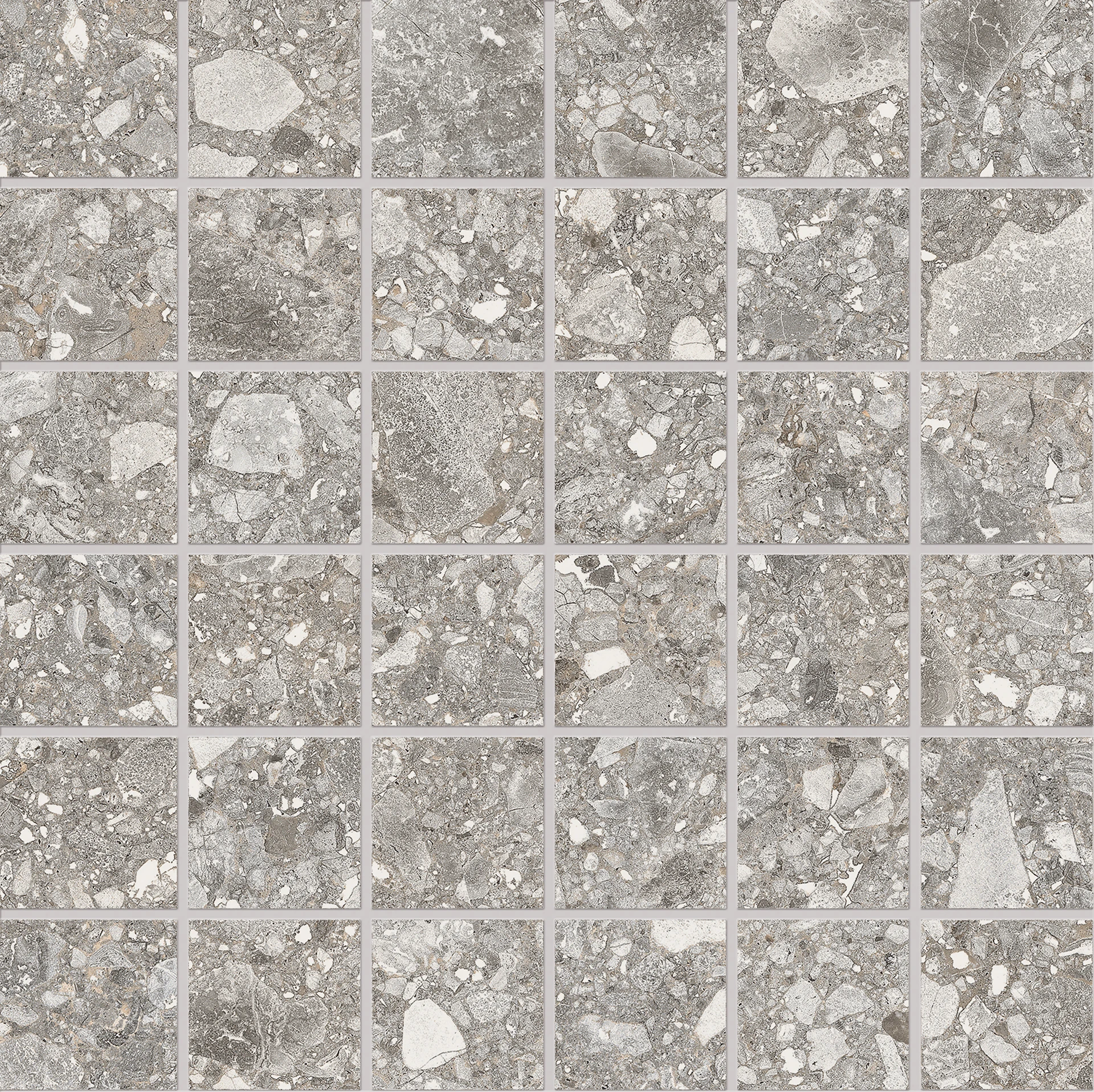 Ergon Lombarda Mosaico 50 X 50 Grigio Naturale 30x30 см
