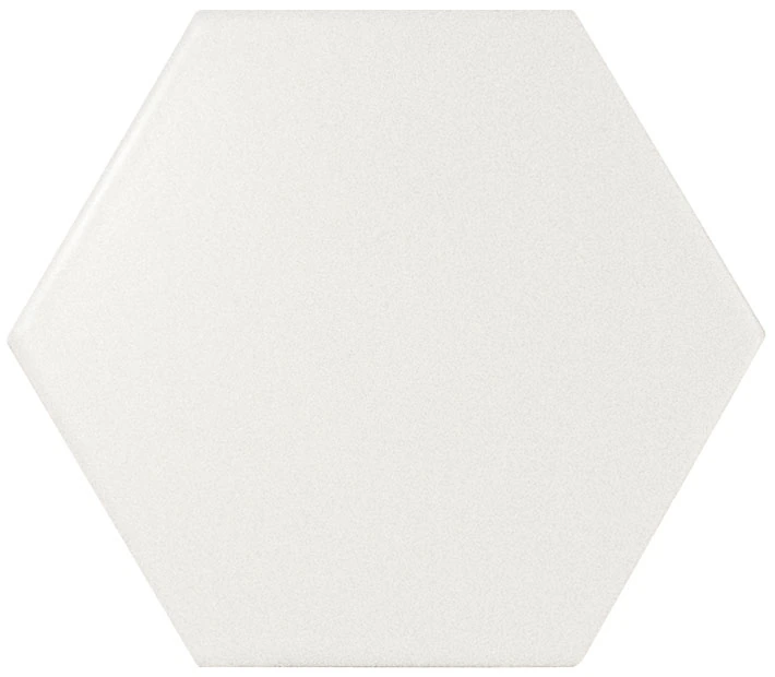 SCALE Hexagon White Matt 10.7x12.4