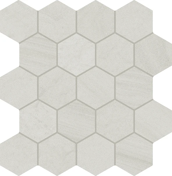 Provenza Varana Stone Mosaico Hexagon Cross Cut Light Grey Silktech 29,3x30 см