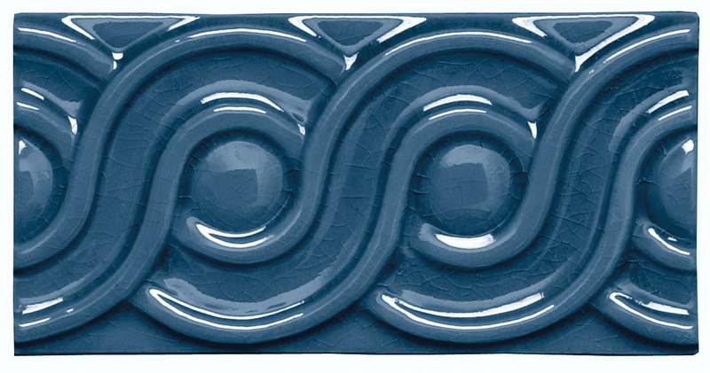 Бордюр MODERNISTA RELIEVE CLASICO C/C AZUL OSCURO (ADMO4082) 7.5x15 от ADEX (Испания)