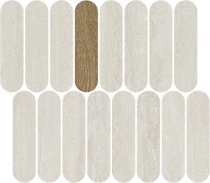 Mosaico Passy Blanco 27x31