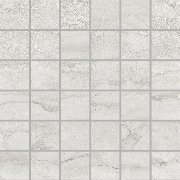 Provenza Unique Travertine Mosaico 50 X 50 Vein Cut Silver Lappato 30x30 см