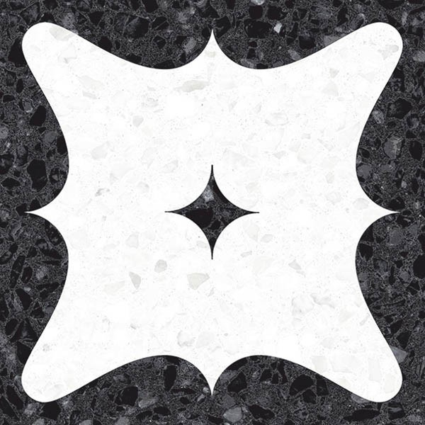 Керамогранит NIZA Lerici-R Carbon 20x20 от Vives Ceramica (Испания)
