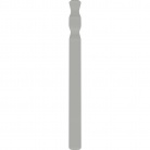 Grazia Elegance Угол к бордюру 1,2x15 см, цвет: серый