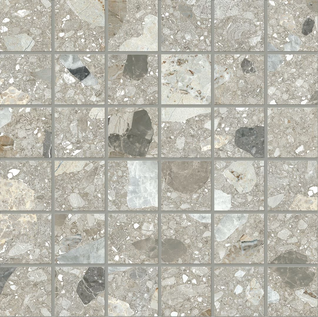 Ergon Lombarda Mosaico 50 X 50 Cenere Mix 30x30 см
