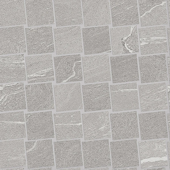 Ergon Stone Talk Mosaico Dado Martellata Grey Naturale 30x30 см