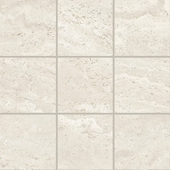 Emil Dual Travertine Poro Aperto Mosaico 100 X 100 White Naturale 30x30 см