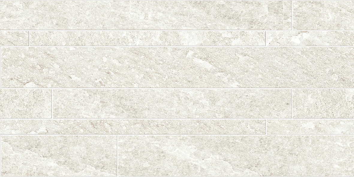 Ergon Oros Stone Listelli Sfalsati White 30x60 см